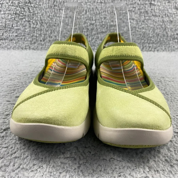 Dansko emmy suede Walking Shoes Green Leather Womens 9 Mary Janes Sandal Cut Out - Picture 3 of 14